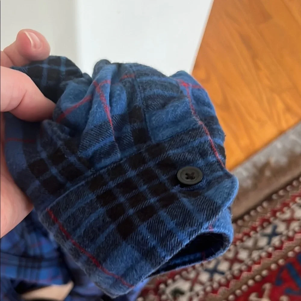 L.L. Bean Men's Blue Plaid Shirt